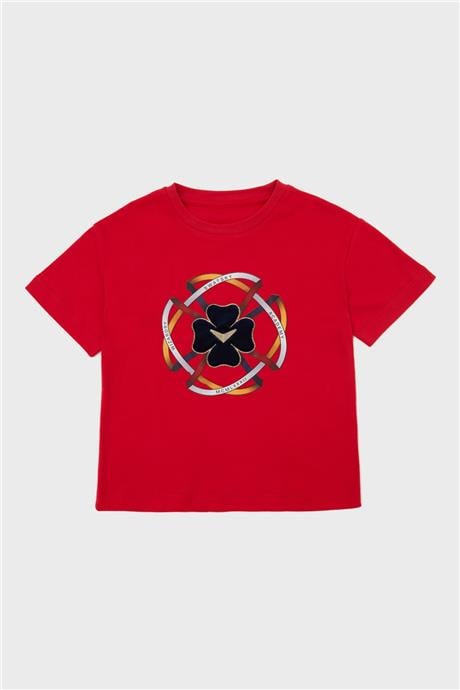Swatsky Kız Çocuk Bordo T-Shirt
