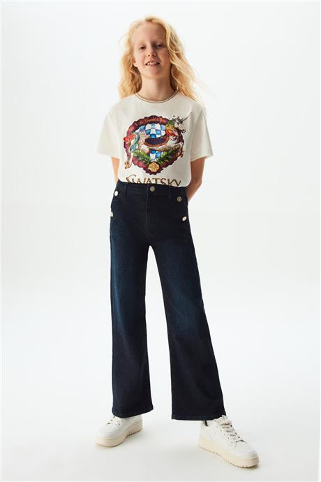 Swatsky Kız Çocuk Denim Pantolon