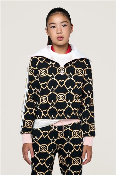 Swatsky Kız Çocuk Desenli Sweatshirt