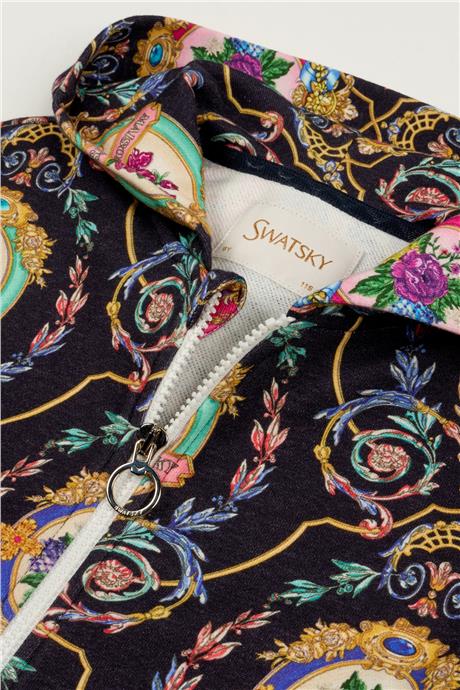 Swatsky Kız Çocuk Desenli Sweatshirt