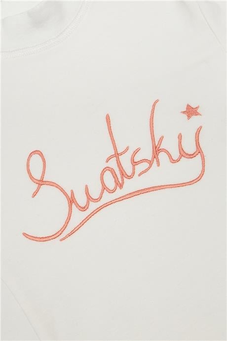 Swatsky Kız Çocuk Ekru Bluz