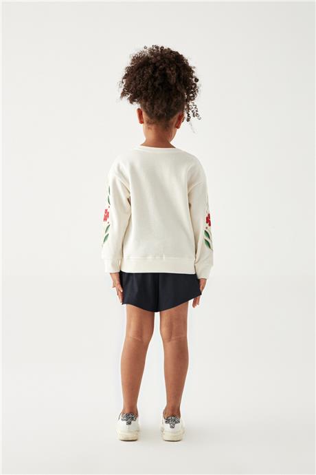 Swatsky Kız Çocuk Ekru Sweatshirt