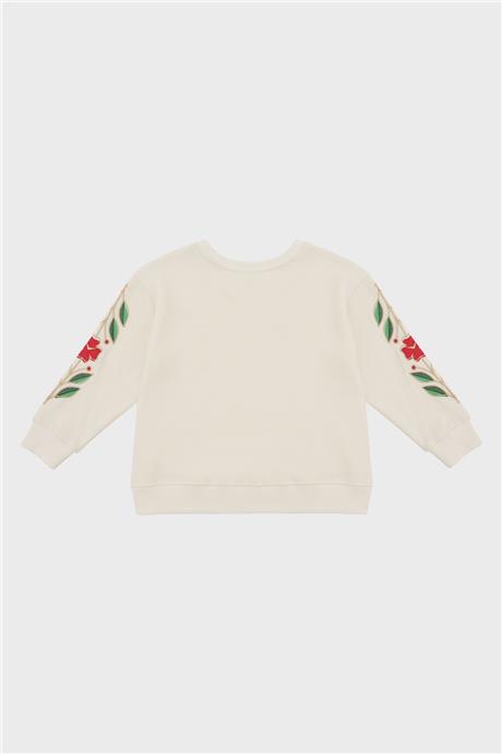 Swatsky Kız Çocuk Ekru Sweatshirt