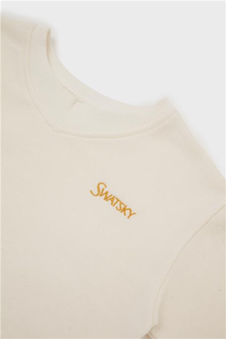 Swatsky Kız Çocuk Ekru Sweatshirt