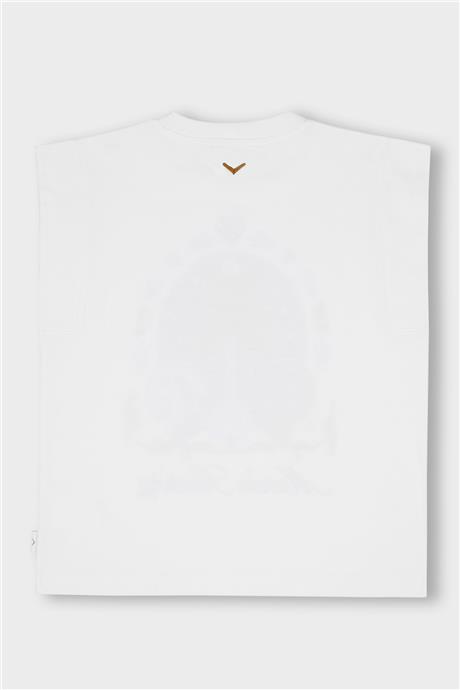 Swatsky Kız Çocuk Kırık Beyaz T-shirt