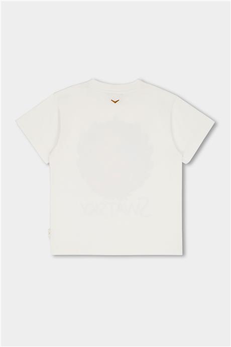 Swatsky Kız Çocuk Kırık Beyaz T-shirt