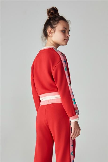 Swatsky Kız Çocuk Koyu Pembe Sweatshirt