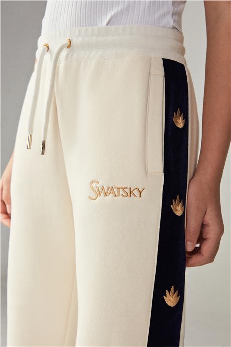 Swatsky Kız Çocuk Krem Eşofman Altı