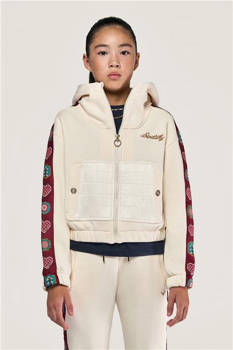 Swatsky Kız Çocuk Krem Sweatshirt