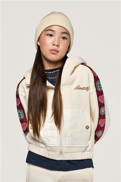 Swatsky Kız Çocuk Krem Sweatshirt