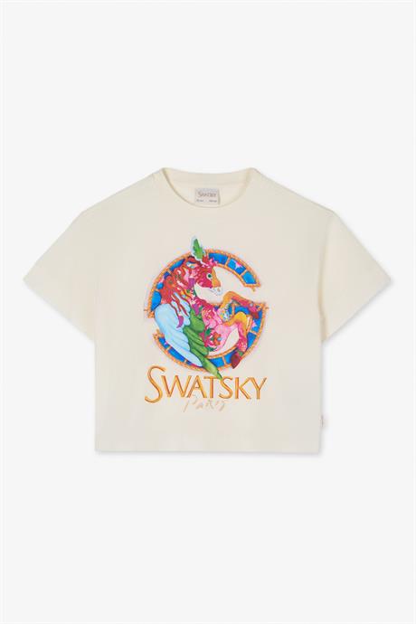 Swatsky Kız Çocuk Krem TshirtSwatsky Kız Çocuk Krem Tshirt