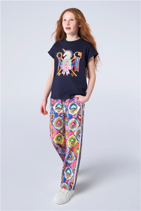 Swatsky Kız Çocuk Lacivert T-Shirt