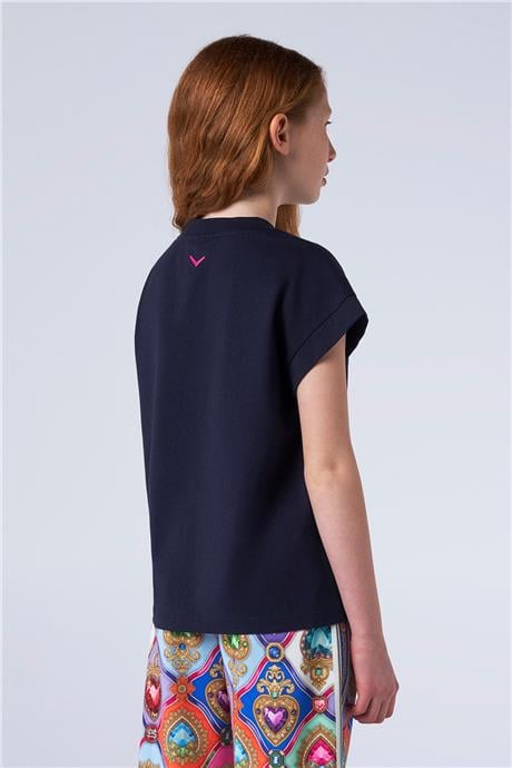 Swatsky Kız Çocuk Lacivert T-Shirt