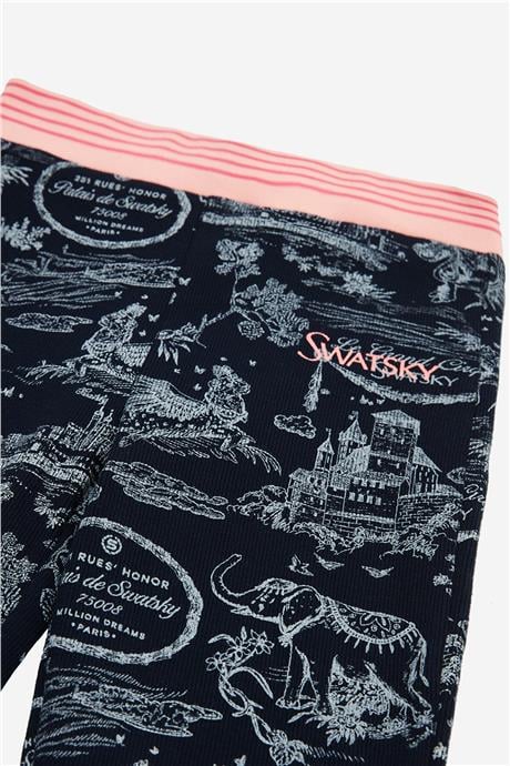 Swatsky Kız Çocuk Lacivert Tayt