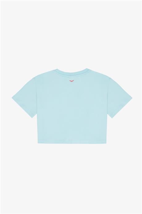Swatsky Kız Çocuk Mavi Tshirt
