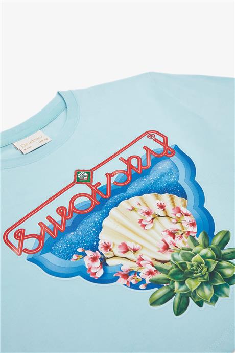Swatsky Kız Çocuk Mavi Tshirt