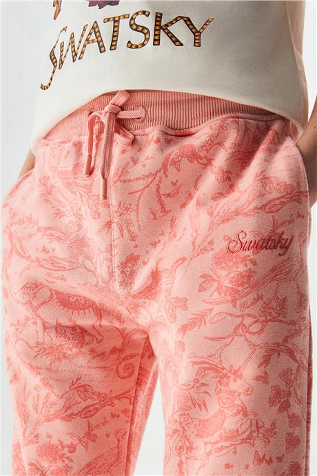 Swatsky Kız Çocuk Pembe Eşofman Altı