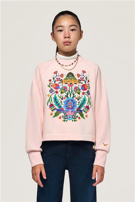 Swatsky Kız Çocuk Pembe Sweatshirt