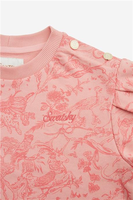 Swatsky Kız Çocuk Pembe Sweatshirt