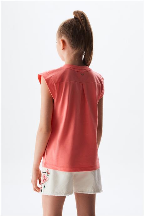 Swatsky Kız Çocuk Pembe Tshirt