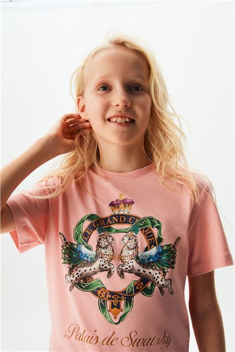 Swatsky Kız Çocuk Pembe Tshirt