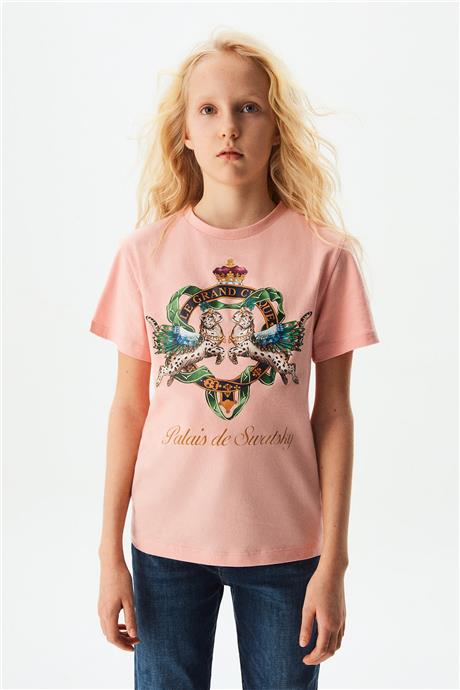 Swatsky Kız Çocuk Pembe Tshirt