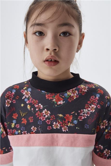 Swatsky Kız Çocuk Renkli Sweatshirt