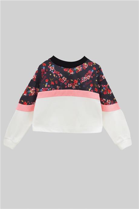 Swatsky Kız Çocuk Renkli Sweatshirt