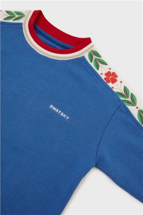 Swatsky Kız Çocuk Saks Sweatshirt