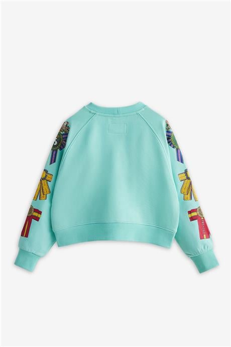 Swatsky Kız Çocuk Turkuaz Sweatshirt