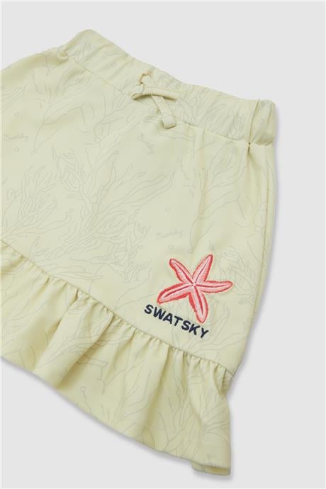 Swatsky Kız Çocuk Yeşil Etek