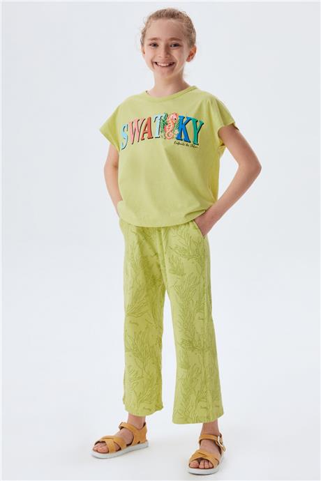 Swatsky Kız Çocuk Yeşil T-Shirt