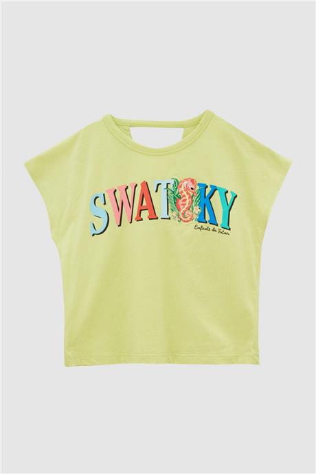 Swatsky Kız Çocuk Yeşil T-Shirt