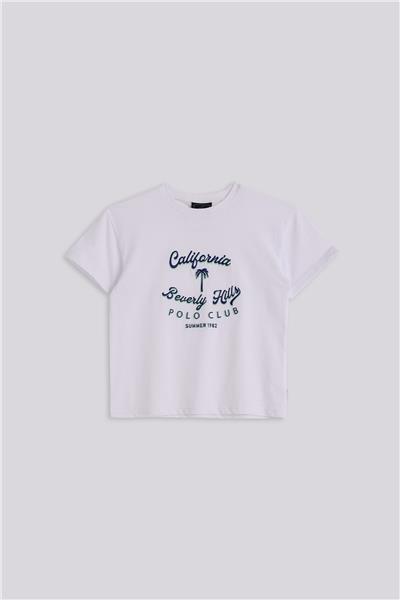 Beverly Hills Polo Club Erkek Çocuk Beyaz TshirtBeverly Hills Polo Club Erkek Çocuk Beyaz Tshirt