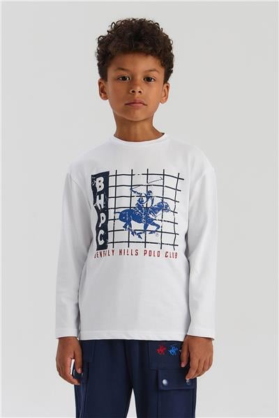 Beverly Hills Polo Club Erkek Çocuk Beyaz TshirtBeverly Hills Polo Club Erkek Çocuk Beyaz Tshirt