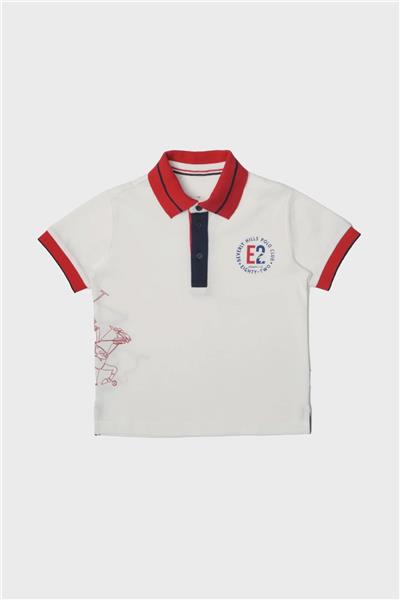 Beverly Hills Polo Club Erkek Çocuk Beyaz T-Shirt