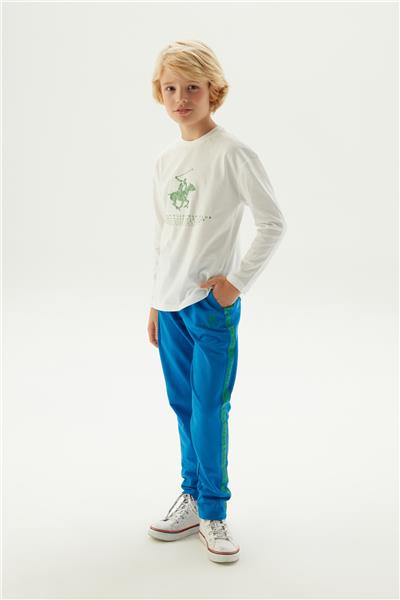 Beverly Hills Polo Club Erkek Çocuk Beyaz T-Shirt