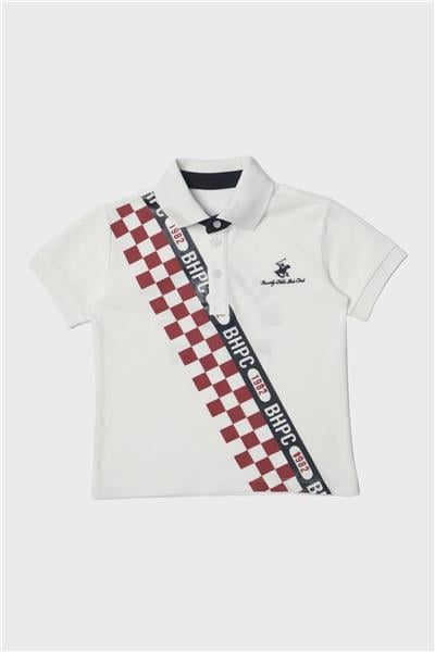 Beverly Hills Polo Club Erkek Çocuk Beyaz T-Shirt
