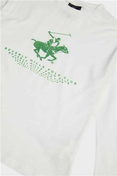 Beverly Hills Polo Club Erkek Çocuk Beyaz T-Shirt
