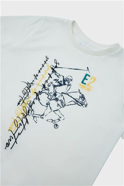 Beverly Hills Polo Club Erkek Çocuk Beyaz T-Shirt