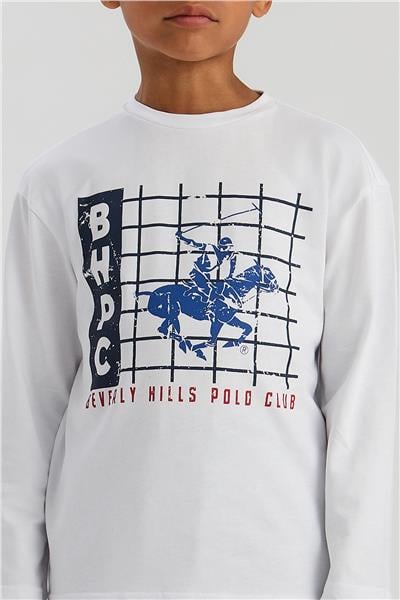 Beverly Hills Polo Club Erkek Çocuk Beyaz TshirtBeverly Hills Polo Club Erkek Çocuk Beyaz Tshirt
