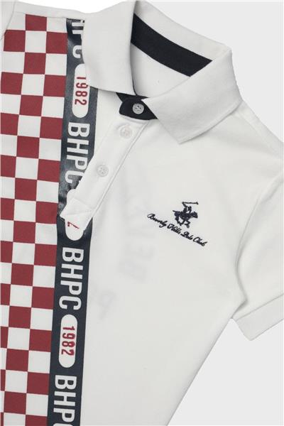 Beverly Hills Polo Club Erkek Çocuk Beyaz T-Shirt