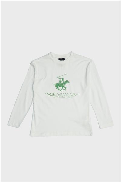 Beverly Hills Polo Club Erkek Çocuk Beyaz T-Shirt