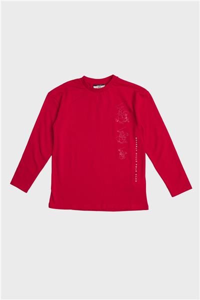 Beverly Hills Polo Club Erkek Çocuk Bordo T-Shirt
