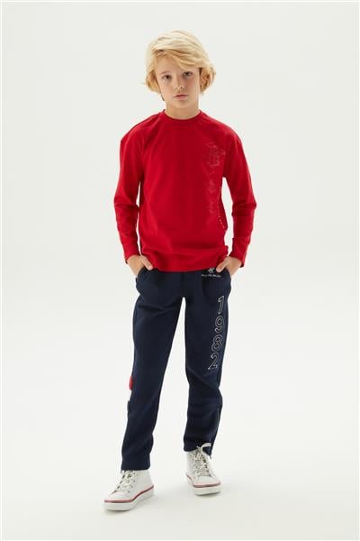 Beverly Hills Polo Club Erkek Çocuk Bordo T-Shirt
