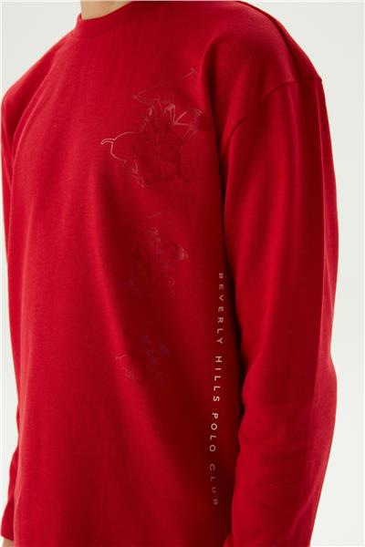 Beverly Hills Polo Club Erkek Çocuk Bordo T-Shirt