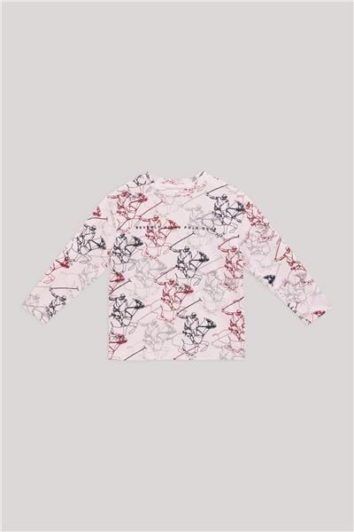 Beverly Hills Polo Club Erkek Çocuk Desenli T-Shirt