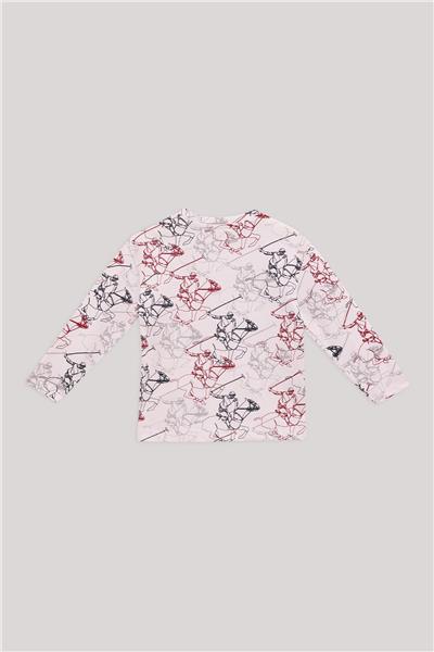Beverly Hills Polo Club Erkek Çocuk Desenli T-Shirt