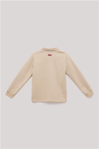 Beverly Hills Polo Club Erkek Çocuk Ekru T-Shirt