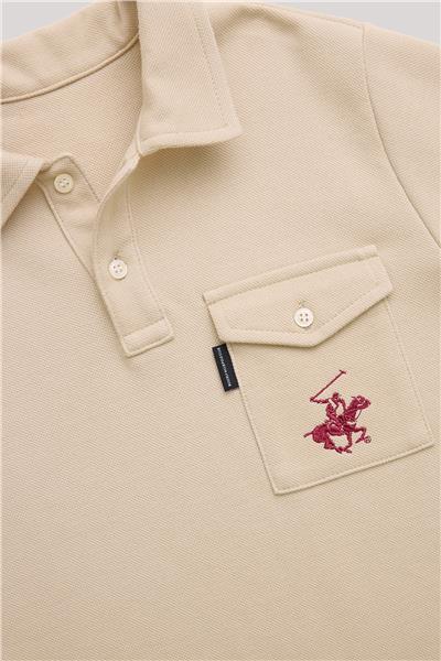 Beverly Hills Polo Club Erkek Çocuk Ekru T-Shirt